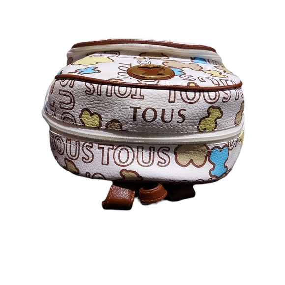 Tous Leather Backpack White/Multicolor  EUC - Picture 9 of 15
